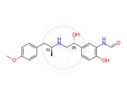 Chemical structure of Formoterol EP Impurity I (R,S-Isomer)