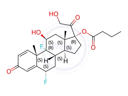 Chemical structure of Difluprednate Impurity 7 (21-Desacetyl Difluprednate)