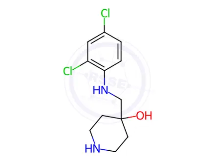 Chemical structure of 4-(((2,4-Dichlorophenyl)amino)methyl)piperidin-4-ol