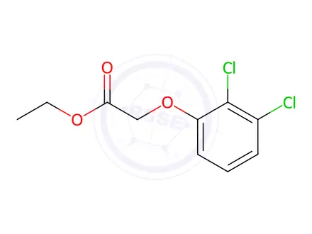 Chemical structure of Acetic acid, (2,3-dichlorophenoxy)-, ethyl ester