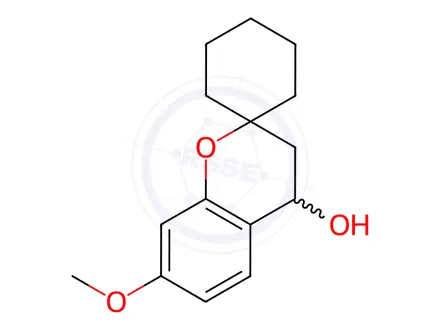 Chemical structure of 7-Methoxyspiro[chroman-2,1'-cyclohexan]-4-ol