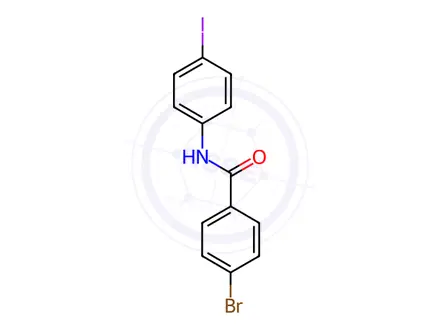 Chemical structure of 4-Bromo-N-(4-iodophenyl)benzamide