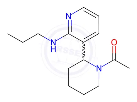 Chemical structure of 1-(2-(2-(Propylamino)pyridin-3-yl)piperidin-1-yl)ethanone