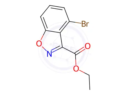 Chemical structure of Ethyl 4-bromobenzo[d]isoxazole-3-carboxylate