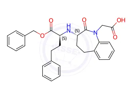 Chemical structure of Benazeprilat Benzyl Ester Analogue Trifluoroacetic Acid Salt