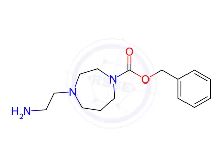 Chemical structure of Benzyl 4-(2-aminoethyl)-1,4-diazepane-1-carboxylate