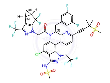 Chemical structure of Lenacapavir