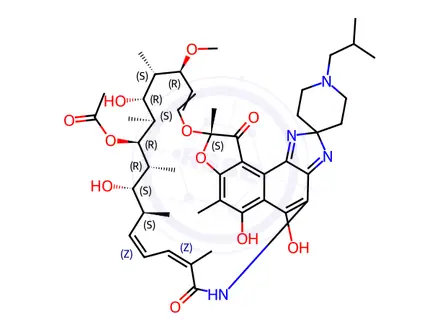 Chemical structure of Rifabutin Impurity 16