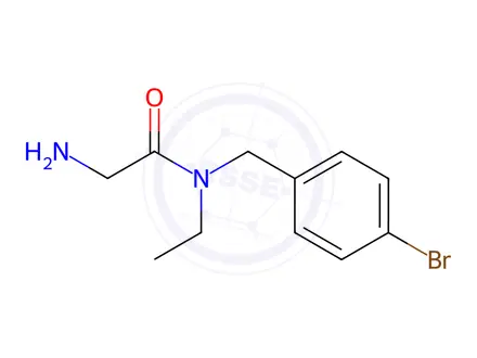 Chemical structure of 2-Amino-N-(4-bromobenzyl)-N-ethylacetamide