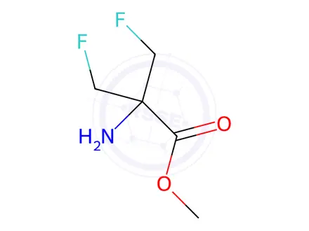 Chemical structure of Alanine, 3-fluoro-2-(fluoromethyl)-, methyl ester (9CI)