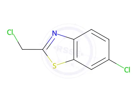 Chemical structure of Benzothiazole, 6-chloro-2-(chloromethyl)-(9CI)