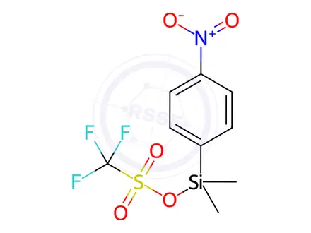 Chemical structure of Trifluoro-methanesulfonic acid dimethyl(4-nitrophenyl)silyl ester