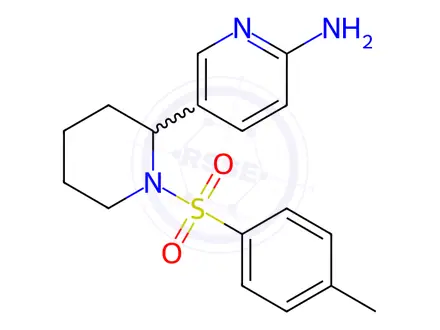 Chemical structure of 5-(1-Tosylpiperidin-2-yl)pyridin-2-amine