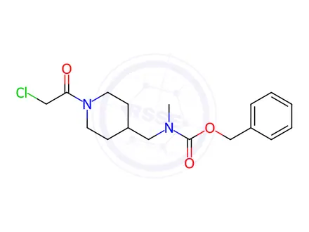 Chemical structure of Benzyl ((1-(2-chloroacetyl)piperidin-4-yl)methyl)(methyl)carbamate