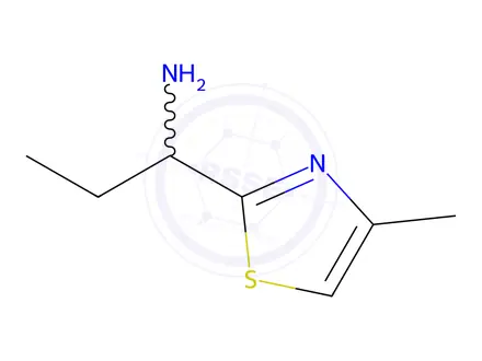 Chemical structure of 1-(4-Methyl-1,3-thiazol-2-yl)propan-1-amine