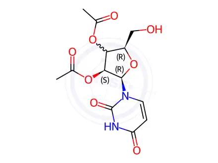 Chemical structure of 2′,3′-Di-O-acetyluridine