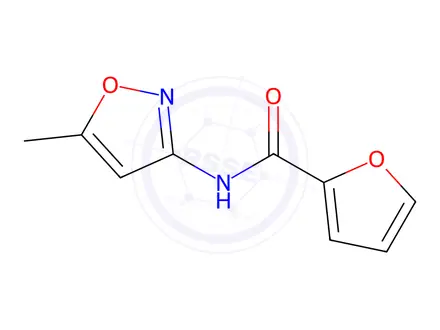 Chemical structure of N-(5-methyl-1,2-oxazol-3-yl)furan-2-carboxamide