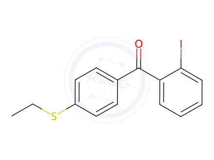 Chemical structure of (4-(Ethylthio)phenyl)(2-iodophenyl)methanone