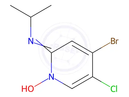 Chemical structure of 4-Bromo-5-chloro-2-(isopropylamino)pyridine 1-oxide