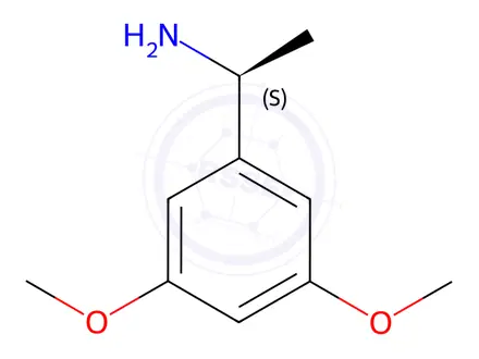 Chemical structure of (S)-1-(3,5-Dimethoxyphenyl)ethanamine hydrochloride