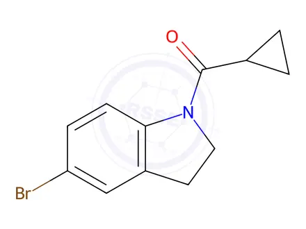 Chemical structure of (5-Bromoindolin-1-yl)(cyclopropyl)methanone