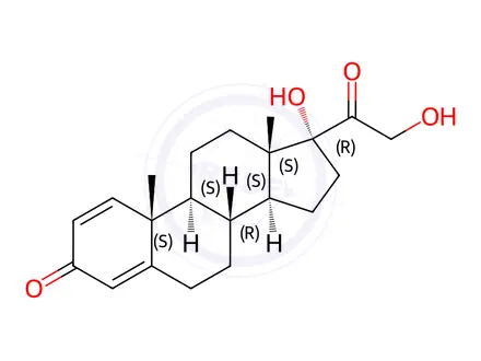 Chemical structure of 11-Deoxy Prednisolone
