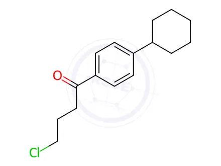 Chemical structure of 4-Chloro-1-(4-cyclohexylphenyl)butan-1-one