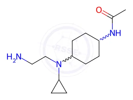 Chemical structure of N-(4-((2-Aminoethyl)(cyclopropyl)amino)cyclohexyl)acetamide