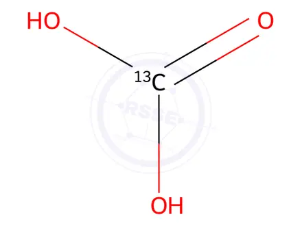 Chemical structure of Silver Carbonate-13C