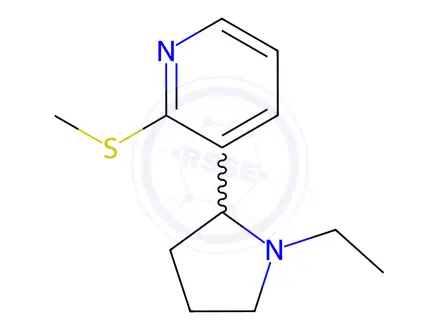 Chemical structure of 3-(1-Ethylpyrrolidin-2-yl)-2-(methylthio)pyridine