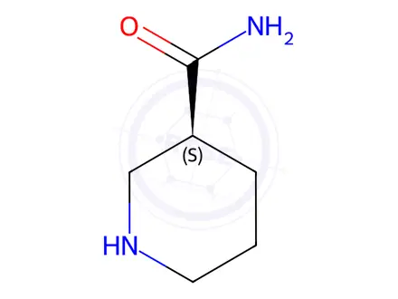 Chemical structure of (3S)-Piperidine-3-carboxamide