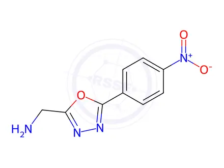 Chemical structure of (5-(4-Nitrophenyl)-1,3,4-oxadiazol-2-yl)methanamine