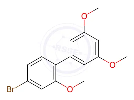 Chemical structure of 4-Bromo-2,3',5'-trimethoxy-1,1'-biphenyl