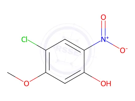 Chemical structure of 4-Chloro-5-methoxy-2-nitro-phenol