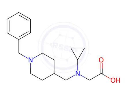 Chemical structure of 2-(((1-Benzylpiperidin-4-yl)methyl)(cyclopropyl)amino)acetic acid