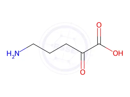 Chemical structure of Pentanoic acid, 5-amino-2-oxo-