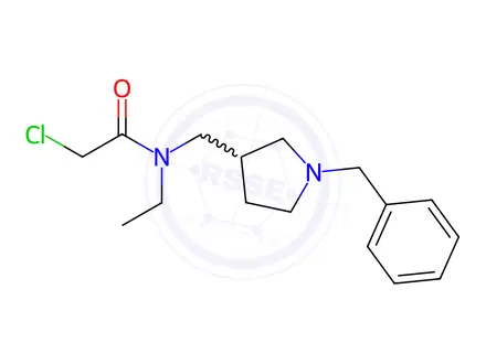 Chemical structure of N-((1-Benzylpyrrolidin-3-yl)methyl)-2-chloro-N-ethylacetamide