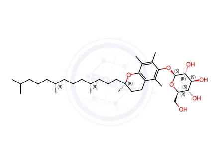 Chemical structure of DL-α-Tocopherol Impurity 67 (α-Tocopherol Glucoside)