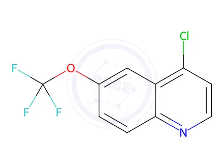 Chemical structure of 4-Chloro-6-(trifluoromethoxy)quinoline