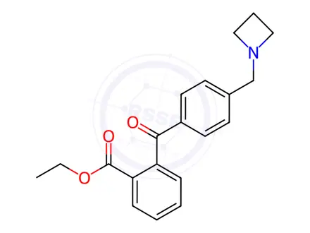 Chemical structure of 4'-Azetidinomethyl-2-carboethoxybenzophenone