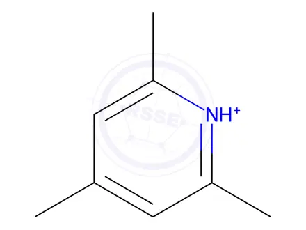 Chemical structure of Pyridine, 2,4,6-trimethyl-, tetrafluoroborate(1-) (1:1)
