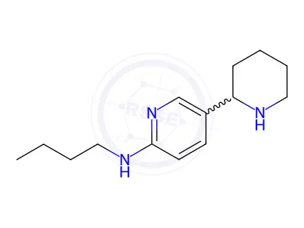 Chemical structure of N-butyl-5-(piperidin-2-yl)pyridin-2-amine