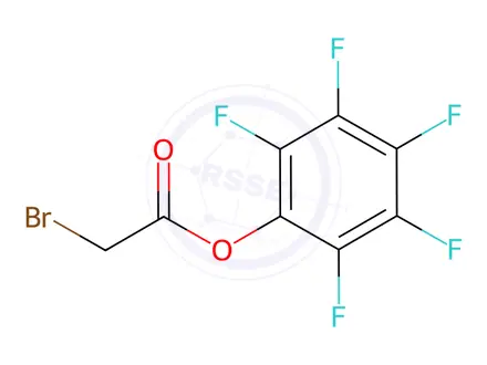 Chemical structure of Acetic acid, 2-bromo-, 2,3,4,5,6-pentafluorophenyl ester