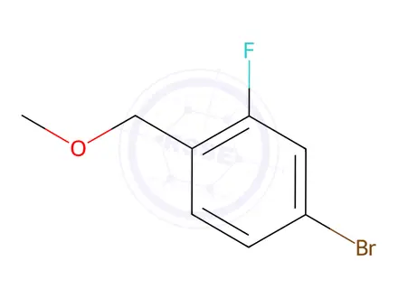 Chemical structure of 4-bromo-2-fluoro-1-(methoxymethyl)benzene