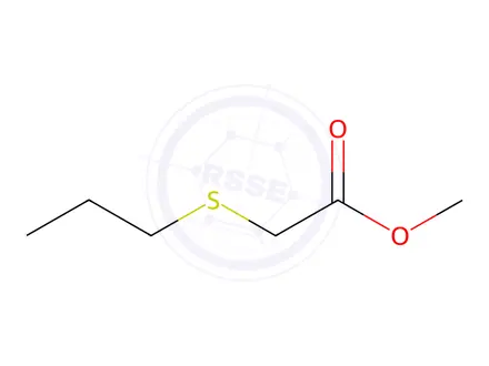 Chemical structure of Acetic acid, (propylthio)-, methyl ester