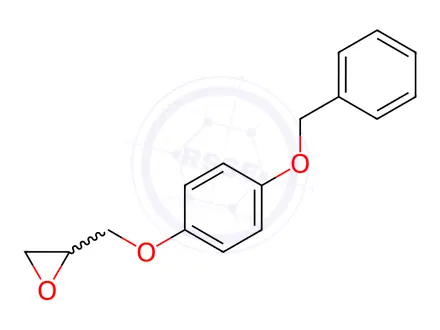 Chemical structure of 2-[[4-(Phenylmethoxy)phenoxy]methyl]-oxirane