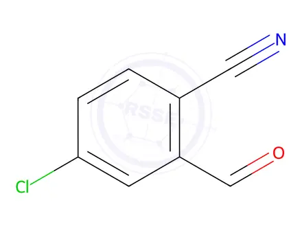 Chemical structure of 4-chloro-2-formylbenzonitrile