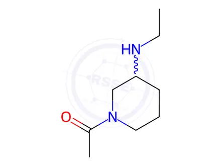 Chemical structure of 1-(3-(Ethylamino)piperidin-1-yl)ethanone