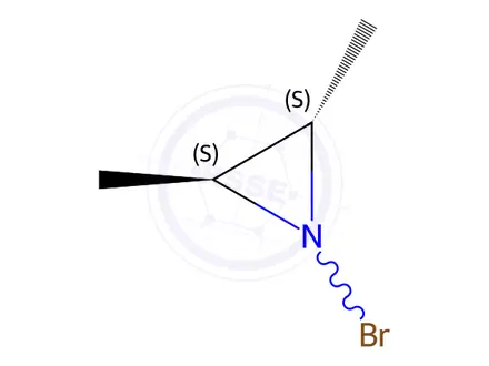 Chemical structure of Aziridine, 1-bromo-2,3-dimethyl-, (2S,3S)-(9CI)