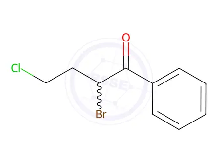 Chemical structure of 2-Bromo-1-(4-chlorophenyl)butan-1-one